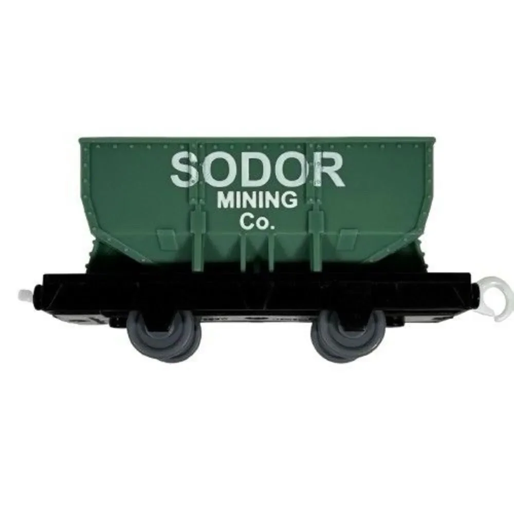 Thomas Train Trackmaster Sodor Mining Co Quarry Cargo Car Flip Top Gold Silver
